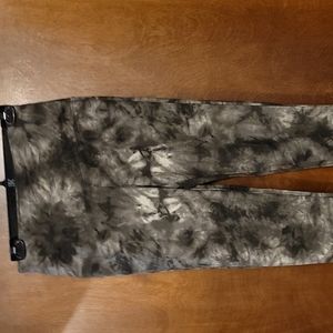 RACHEL ZOE Olive Green TyeDie print Leggings ...